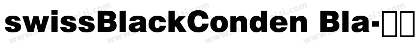 swissBlackConden Bla字体转换